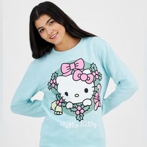 Hello Kitty Christmas Sweatshirt With Matching Sweatpants Size L